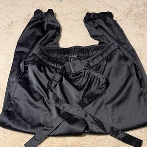 Rachel Zoe Charcoal Satin Trousers